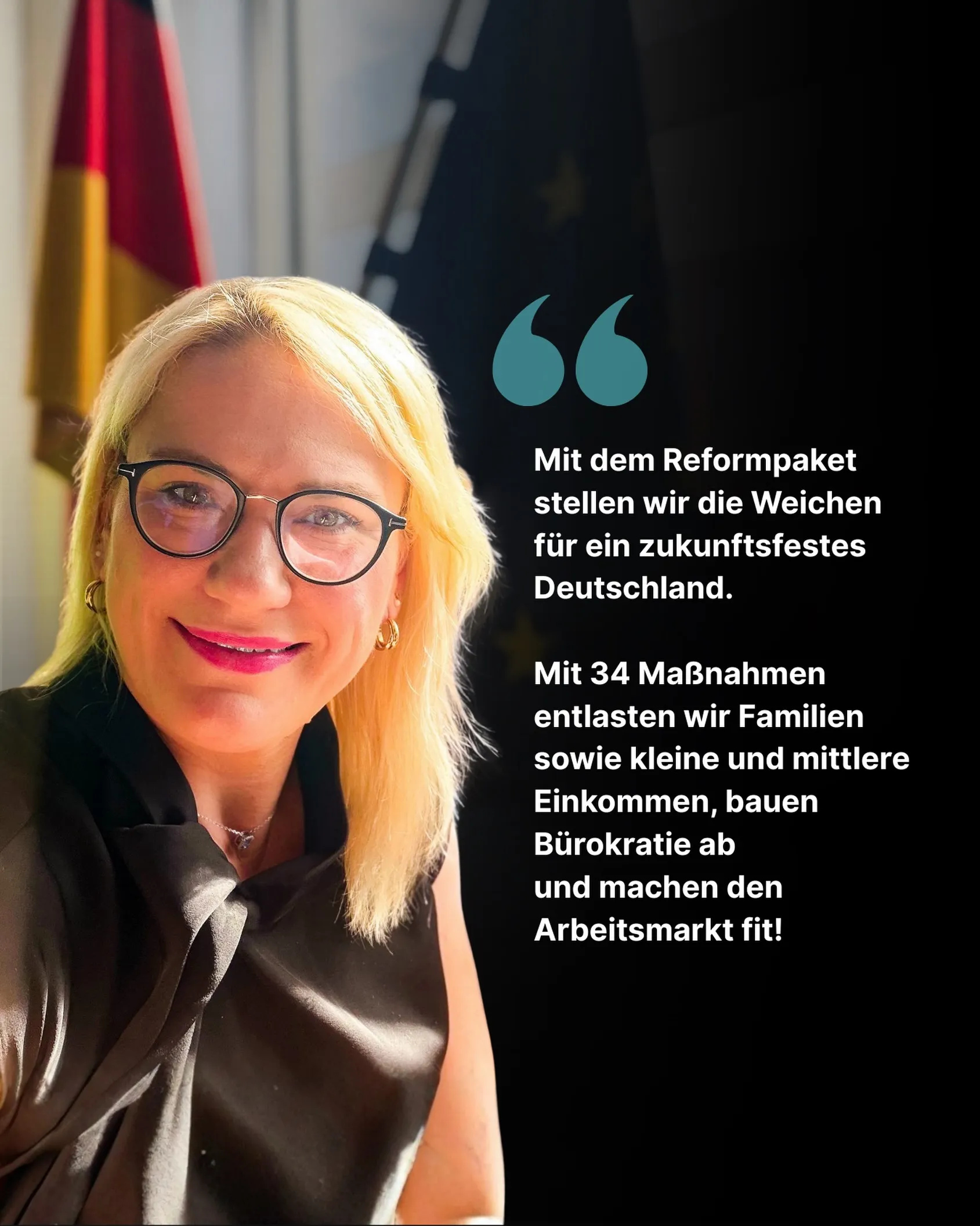 Deutschland kann Reformen! 🇩🇪 Das neue Paket stellt die Weichen auf Wachstum, Wohlstand und mehr Eigenverantwortung. Wir packen an – und Familien werden en…